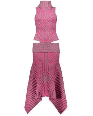 PAOLINA RUSSO Knitted Dresses - Pink