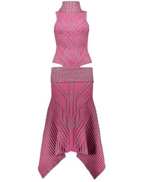 PAOLINA RUSSO Knitted Dresses - Rose
