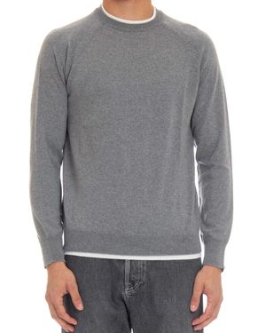 Eleventy Round-Neck Knitwear - Grigio
