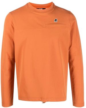 K-Way Hoodies & Sweatvesten ,Oranje ,Polyester Imperty Sweatshirt
