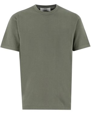 Mauro Ottaviani Baumwoll-Crew-Neck T-Shirt Für Heiße Tage - Grün