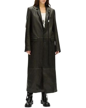 Ann Demeulemeester Single-Breasted Coats - Negro