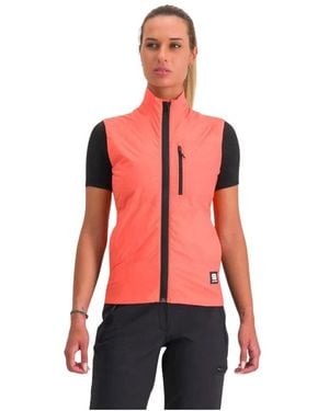Sportful Fitness ,Oranje ,Thermisch Damesvest Voor Verkenning - Rood