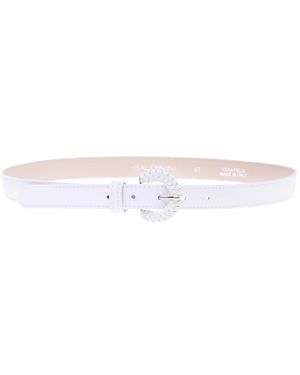 Baldinini Leather Belt - Weiß