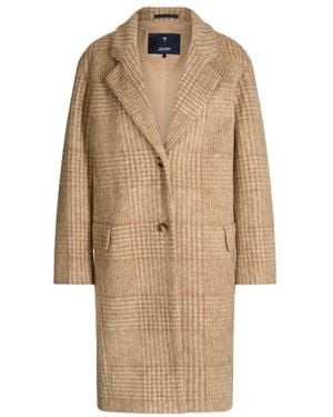 Joop! Karo-Mantel - Natur