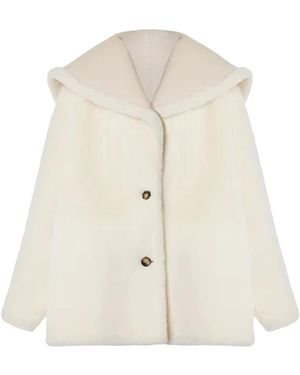 Alberta Ferretti Single-Breasted Coats - Natural