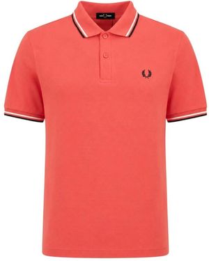 Fred Perry Polo Shirts - Red