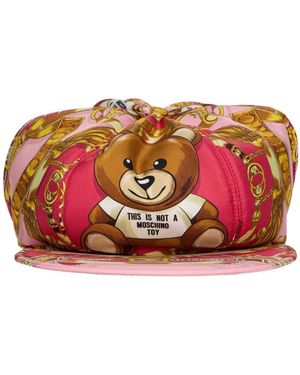 Moschino Kappe Mit Visier - Rot
