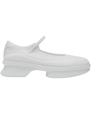 Prada September Drop Ballerina Mit Runder Spitze - Weiß
