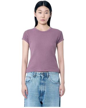 Acne Studios Logo Patch Thermoshirt - Paars