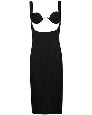 Ziah Midi Dresses - Zwart