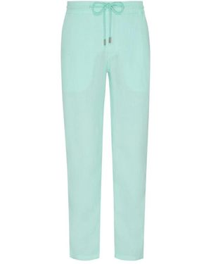Vilebrequin Solid leinenhose - Grün