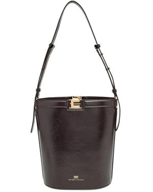 Elisabetta Franchi Bucket Bags - Brown