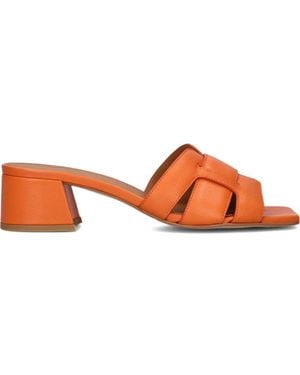 Lina Locchi Stilvolle Damen Pantoletten - Orange