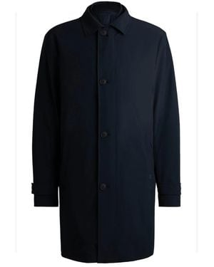 HUGO Single-Breasted Coats - Blue