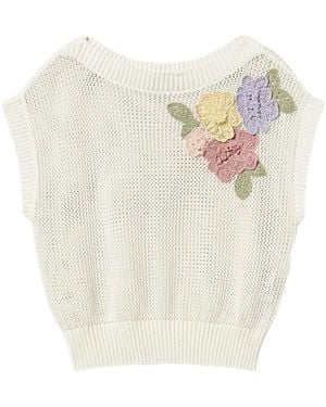 Twinset Round-Neck Knitwear - Blanco