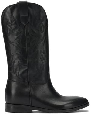 Strategia Cowboy Boots - Nero