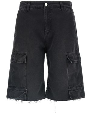 44 Label Group Denim Shorts - Black