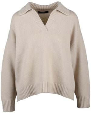 Weekend by Maxmara V-Neck Knitwear - Neutre