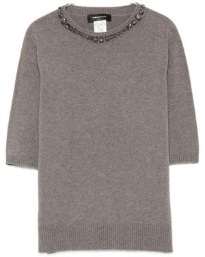 Fabiana Filippi Round-Neck Knitwear - Gris