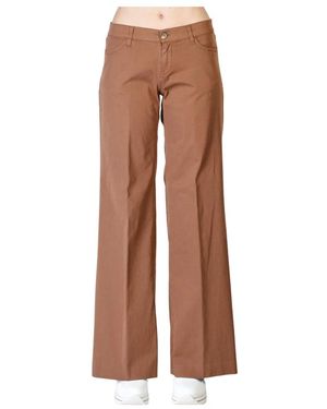 Kiltie Wide Trousers - Brown
