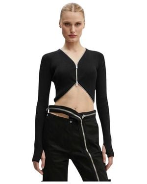 HELIOT EMIL Fitted Knit Sweater - Zwart