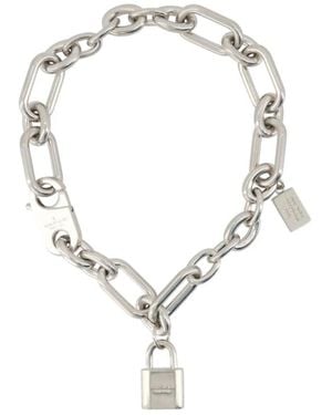 Acne Studios Ainlock Necklace - Metallic