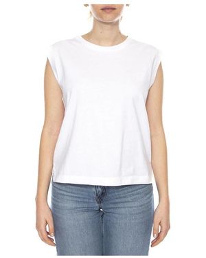 Levi's Tops ,Wit ,Katoen Boxy Tank