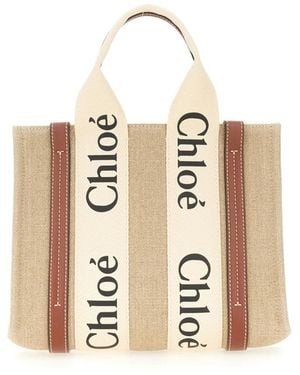 Chloé Tote Bags - Neutro