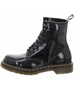Dr. Martens Enkellaarsjes Met Veters - Zwart