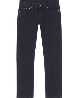 Calvin Klein Schmale Passform Blaue Denim Jeans