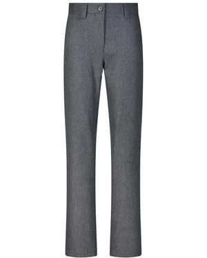 KHAITE Straight Trousers - Grey