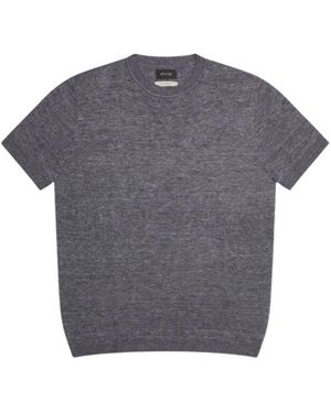 AT.P.CO Truien & Vesten ,Blauw ,Katoen Safa-790 Ronde Hals Gebreid - Grijs