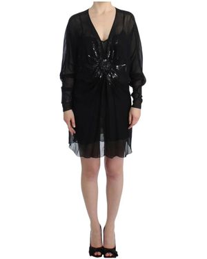 Roberto Cavalli Short Dresses - Black