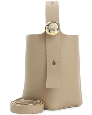 Loewe Melkkalfsleren Emmer Mini Tas - Naturel