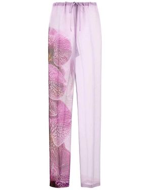 Dries Van Noten Straight Trousers - Pink