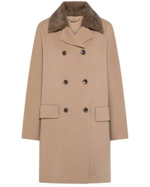 Seventy Double-Breasted Coats - Neutro