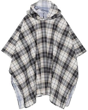 Barbour Portree Tartan Douchebestendige Poncho - Grijs