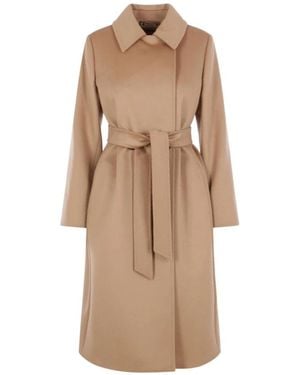 Max Mara Belted Coats - Neutro