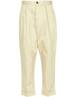 Ami Paris Cropped Trousers - Yellow