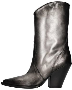 Elena Iachi Cowboy & Biker Boots - Black