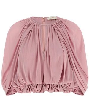 Zimmermann Alchemy Cape Blouse - Roze