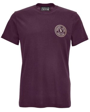 Versace T-Shirt Mit Logo-Print - Lila