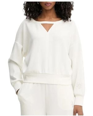 Liu Jo Hoodies & Sweatvesten ,Wit ,Ta 6077 Js 869 Sweatshirt
