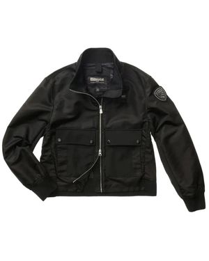 Blauer Jassen ,Zwart ,Nylon Carney Jacket