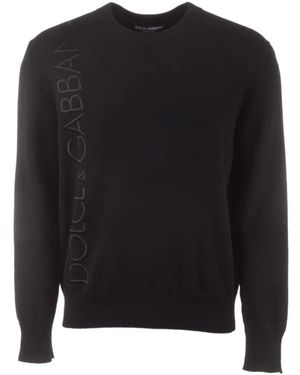 Dolce & Gabbana Trui Met Ronde Hals - Zwart