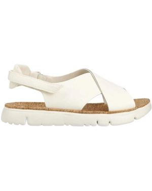 Camper Schoenen ,Wit ,Leer Oruga Sandal