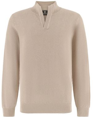 BOGGI Truien & Vesten ,Katoen Cotton Crew Neck - Naturel