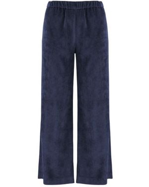 F.it Gerippte Stretch-Nylonhose - Blau