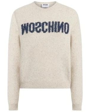 Moschino Round-Neck Knitwear - Blanco